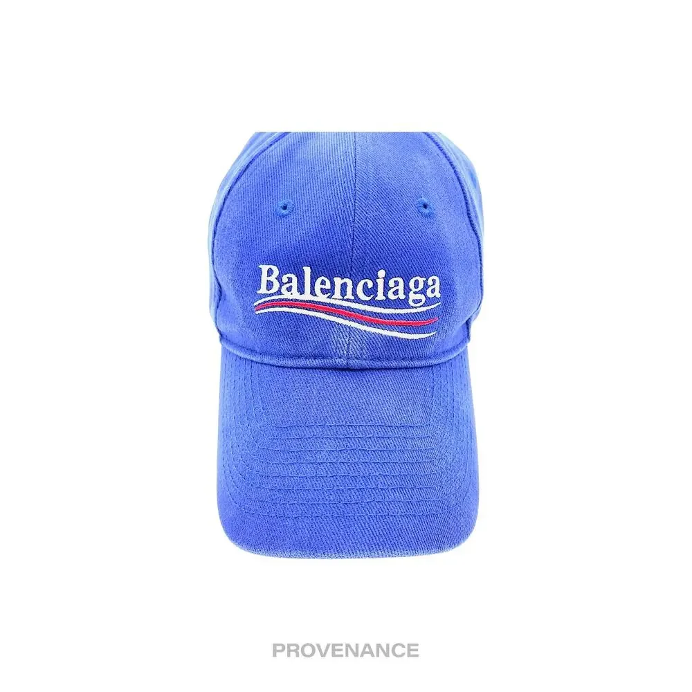 🔴 Balenciaga Political Campaign Cap Hat - Archetype Blue - Picture 7 of 11